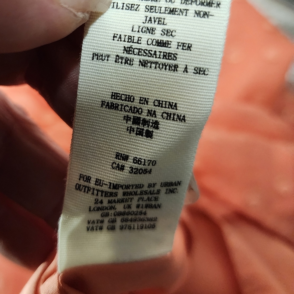 FREE PEOPLE Wanderer Maxi Dress Coral Swiss Dot Plunging Neckline, Size 10 - Picture 4 of 7